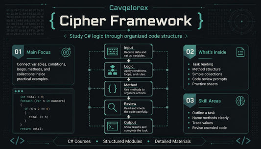 Cavqlorex Cipher Framework diagram with text and icons on a dark background